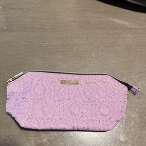 Victoria's Secret Light Lavender Quilted Logo Cosmetic Case